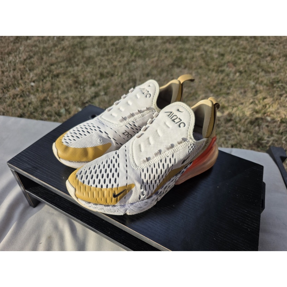 Nike Air Max 270 Mustard White Crimson AH6789-700 Womens 7.5 Running Shoes